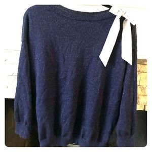 Lauren Conrad Sparkle Blue Sweater Large